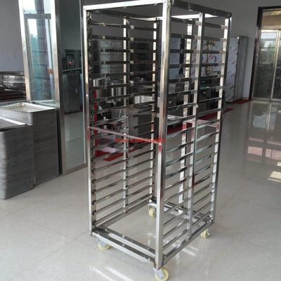 定做不锈钢馒头小推车（蒸房里使用）馒头层架车 馒头冷却车