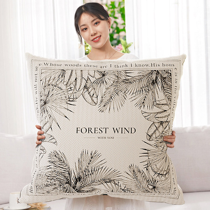 沙发床头格子靠垫可拆洗靠枕套客厅枕套大靠P背正方形超大号抱枕