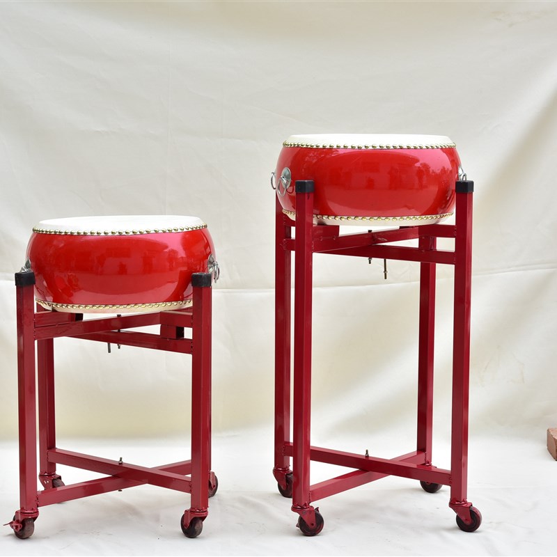 大鼓架子折叠带万向轮刹车儿童堂鼓威风锣鼓扁鼓战鼓架子