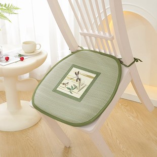 夏季蔺草凉席餐椅垫面草凉坐垫久坐屁垫透气凉垫夏天椅子垫座垫