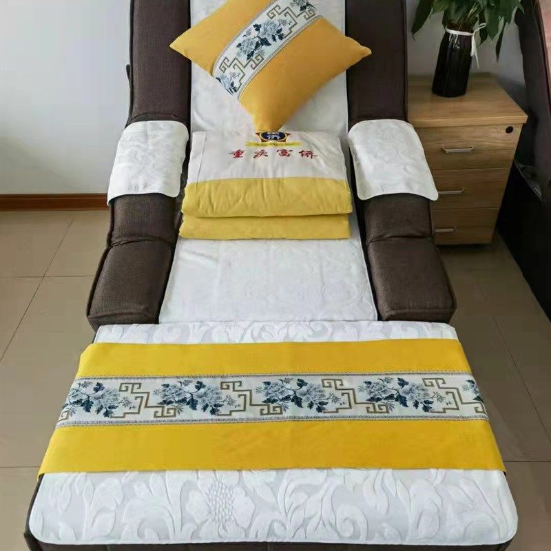 足浴沙发巾四件足疗沙发两件加厚沐足坐垫按摩防滑印字,居家布艺,沙发垫,淘宝优惠券,粉丝福利购,淘宝优惠卷