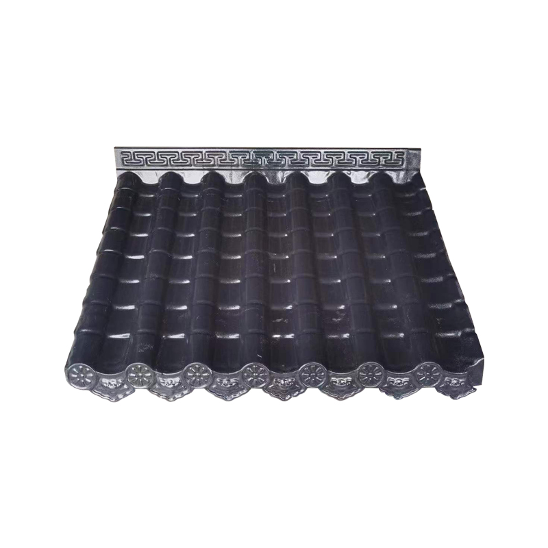 树脂一体瓦树脂单面围墙瓦一体仿古树脂瓦片 单面树脂瓦围墙瓦