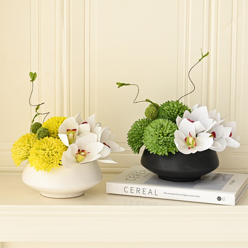 装饰花卉仿真花高档餐厅花酒店桌花高端摆花仿真绿植造景假花摆设