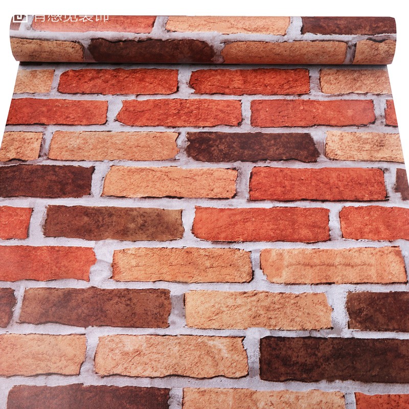 竹子贴纸 墙贴 自粘墙纸壁纸宿舍防水防潮墙贴墙面砖纹绿色加厚