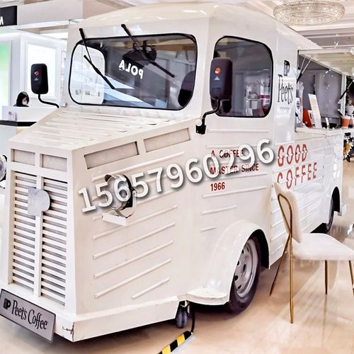 定制:雪铁龙巴士餐车奶茶售卖车小吃车步行街景区商场美陈