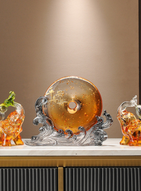 创意葫芦白菜如意大象一对招财家居玄关电视柜乔迁新居礼品