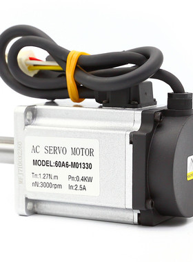 交流伺服电机装W高速恒力矩NOen通讯驱动