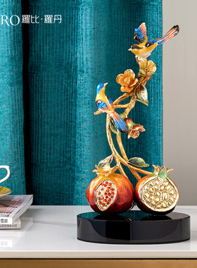 罗比罗丹珐瑯彩工艺客厅装饰创意电视柜办公室家居饰品