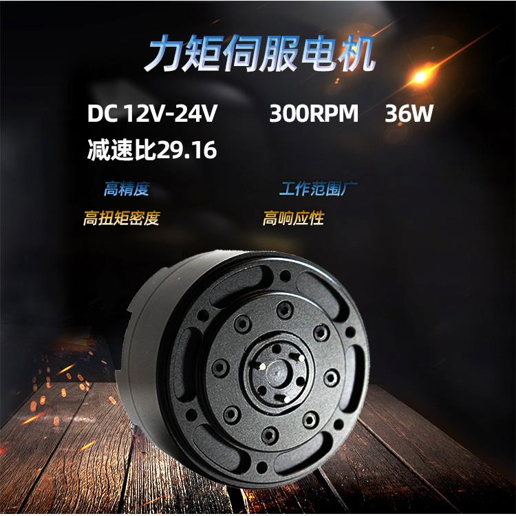 12v24v100rpm机械手臂关节减速电机伺服电机无刷电机减速电机