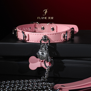 FLAME芙爱*puppy银猫铃铛项圈choker脖圈颈圈女m颈圈配饰定制刻字