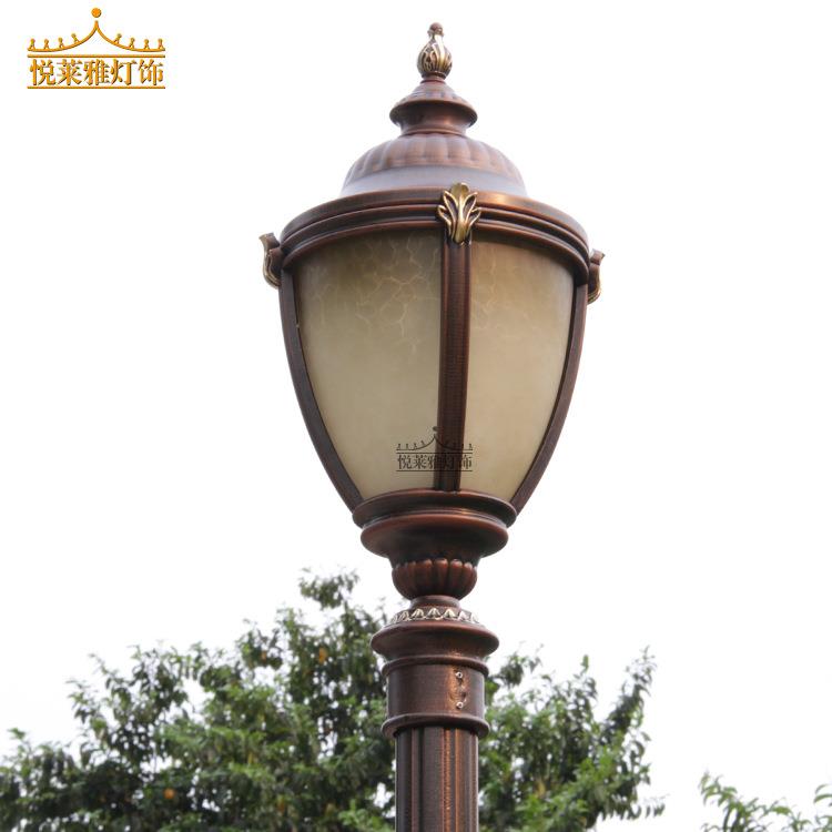 中山欧式家用庭院灯复古防水路灯室外照明景观灯户外灯头灯具