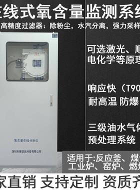 在线式氧含量监测系统反应釜离心机微量氧气体检测仪O2、H2检测仪