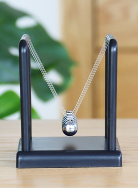 创意牛顿摆球办公桌办公室家居撞球弹力碰碰球物理能量守恒计步器
