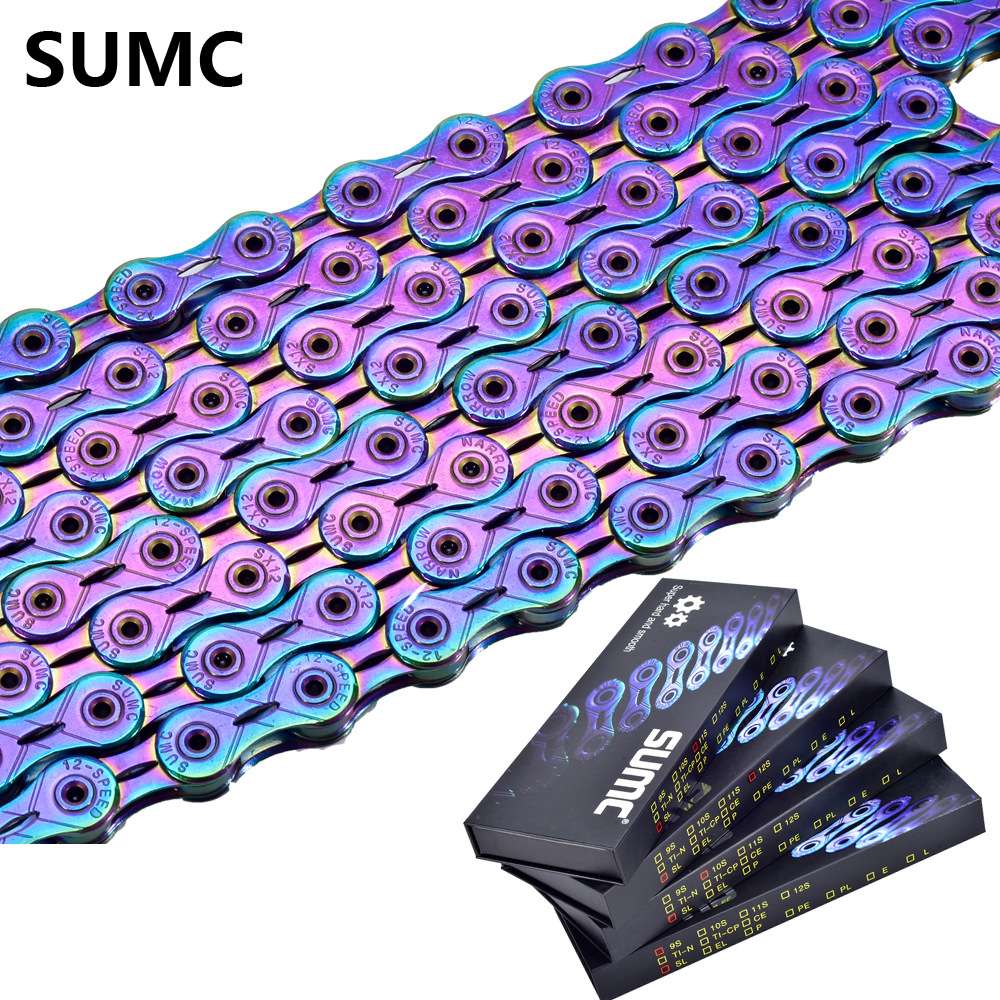 SUMC链条彩虹山地车30速折叠公路自行车24速8 9 10速11速12速链条