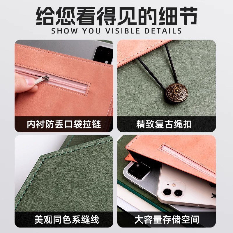 a4文件袋皮质高级感档案袋文件收纳袋皮面文件夹加厚防水资料商务