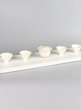 新中式陶瓷茶具组合样板房间售楼处办公室茶几茶室客厅工艺品摆件