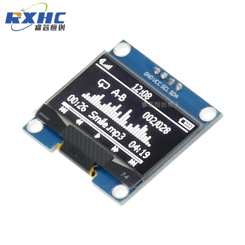 1.3寸OLED显示屏12864液晶屏4针IIC接口 百分百检测低功耗蓝/白色