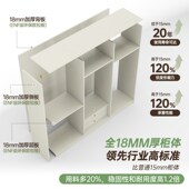 衣柜连书桌一体卧室儿童电脑桌组合90度转角书柜带伸缩学习桌子