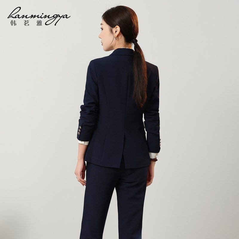 公务员职业西装套装女2024秋新款面试正装气质小个子高级感工作服