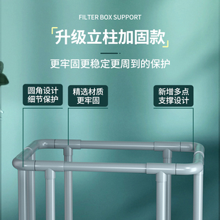 周转箱过滤盒支架定制过滤箱架子鱼缸过滤配件大全沼泽过滤支撑架