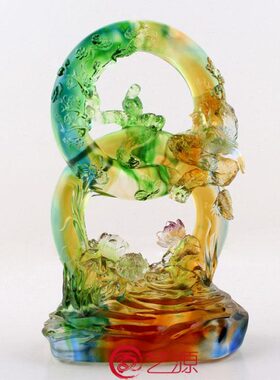 琉璃摆件四季连连发创意家居客厅饰品闺蜜朋友同事结婚的礼品礼物
