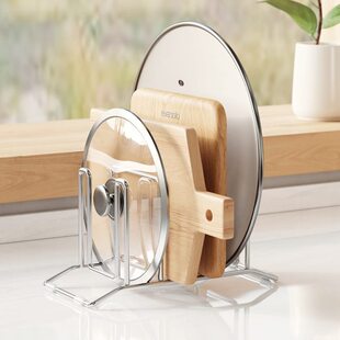 菜板放置架304不锈钢砧板架子多功能锅盖架子案板支架厨房置物架