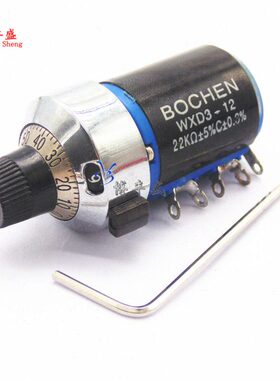 1套∣电位器+金属刻度旋钮WXD3-12-1W 100R470R1K2.2K3.3K4.7K10K