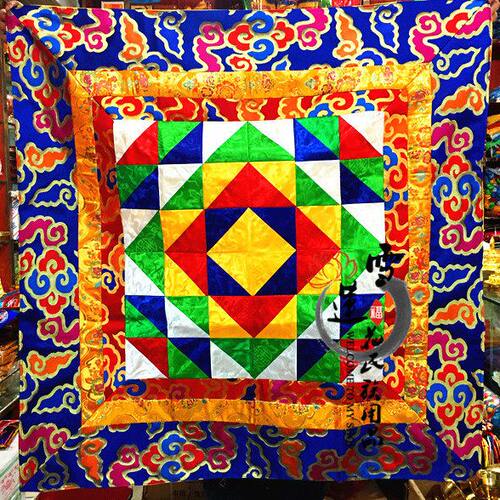 藏式桌布装饰背景布加厚织锦缎桌围可定制