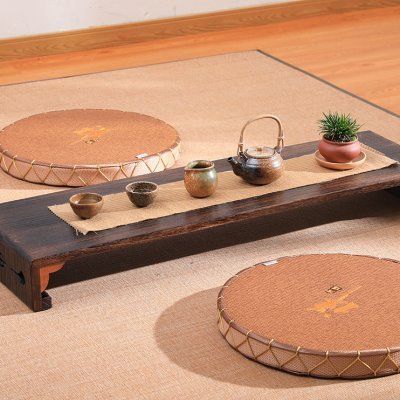 日式禅意茶桌实木榻榻米小茶几茶室席地矮桌炕桌家用炕几多功能凳