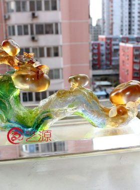 琉璃工艺品摆件万事如意创意家居饰品送客户朋友闺蜜结婚生日礼品