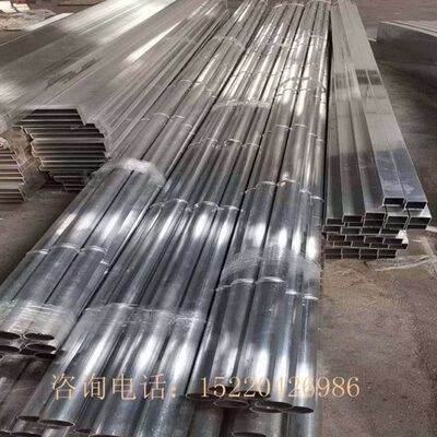 定制仿竹节铝合金型材装饰隔断仿竹纹圆管生态麻竹凹凸手感铝竹子