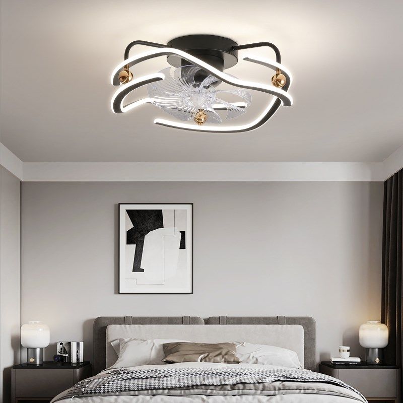 餐厅风扇灯吊g扇灯现代简约大气饭厅餐桌吧台灯智能变频卧室风扇,家装灯饰光源,风扇灯,淘宝优惠券,粉丝福利购,淘宝优惠卷
