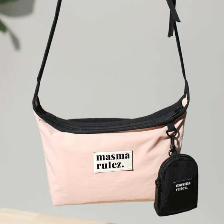 MASMARULEZ官方正品现货迷你单肩斜挎包 Travel sacoche bag pink,箱包皮具/热销女包/男包,托特包,淘宝优惠券,粉丝福利购,淘宝优惠卷