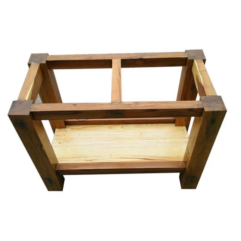 茶盘茶几实木架子定做老石槽牛槽马木架子鱼缸花盆流水实木架子