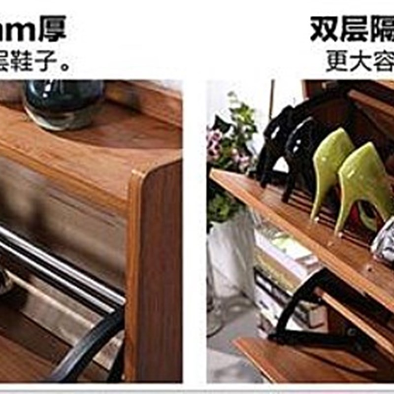 超薄翻斗鞋柜cm玄关门厅柜门口两门鞋柜现代客厅实木色组装
