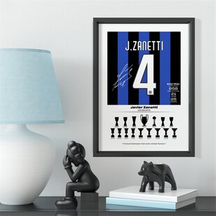 国米萨内蒂米利托球衣号码实木装饰相框照片墙桌摆挂框壁画