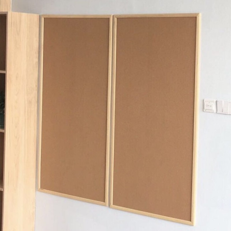 8mm软木板照片墙留言背景墙板幼儿园软木板松木墙定制软木
