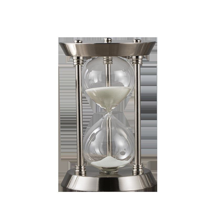 新款五金金属沙漏计时器创意结婚礼品客厅书房儿童弹琴计时