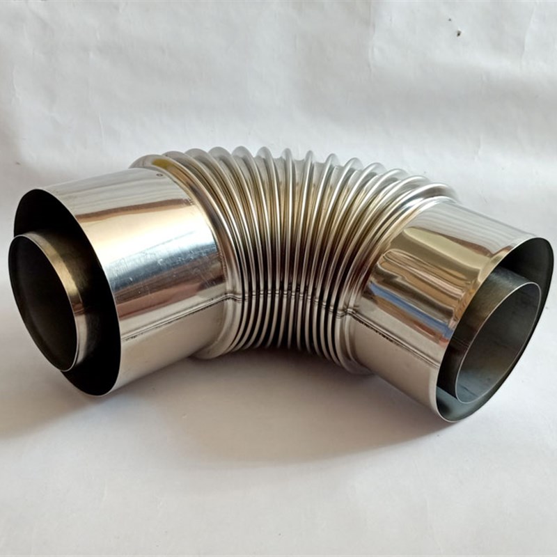 壁挂炉平衡式热水器排烟管排气管锈钢层弯头5度直角弯管