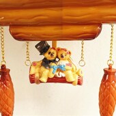 儿童房挂钟欧式 饰静音时钟表 创意挂表卡通可爱整点报时客厅卧室装