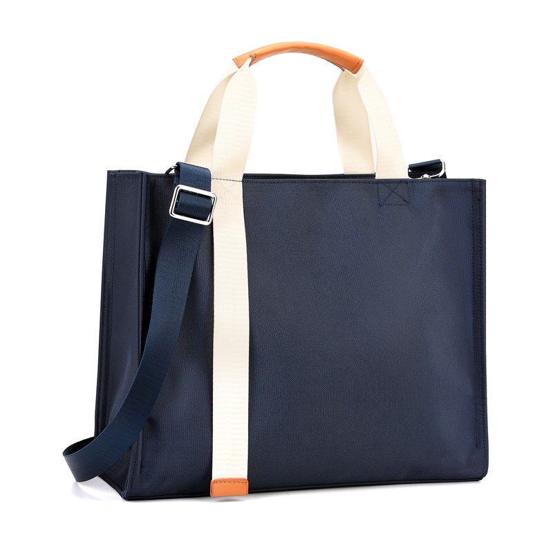 牛津公文包定制帆布包来图定做logo大容量斜跨手提购物会议袋订做