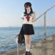 套装 校供感白三本水手服夏服短袖 女夏 鸢知女高 樱花家族jk制服