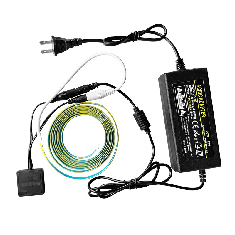 楼梯无线感应灯扶手梯台阶带悬空电视柜窗帘盒LED灯楼道COB灯条