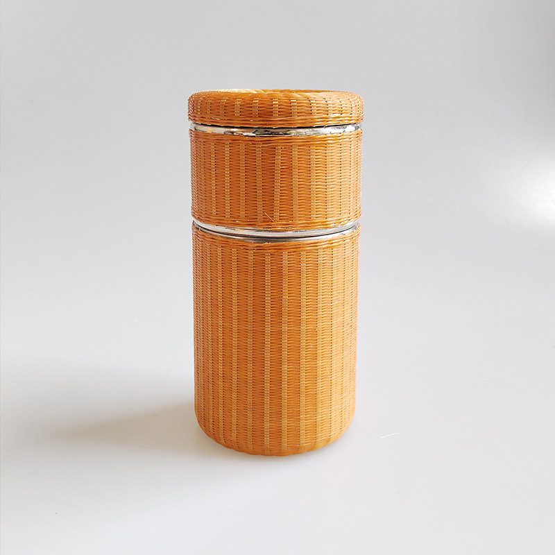 竹丝扣瓷泡茶杯304不锈钢带茶水分离器水杯男士泡茶杯生日礼物,特色手工艺,竹编/竹雕,淘宝优惠券,粉丝福利购,淘宝优惠卷