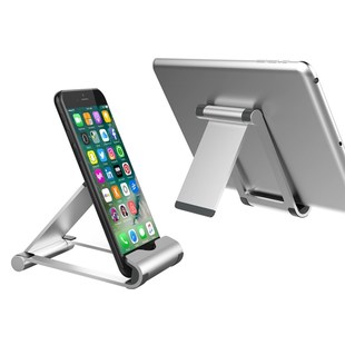 平板电脑苹果iHphone7 铝合金手机桌面支架折叠便携款 6S通用懒人