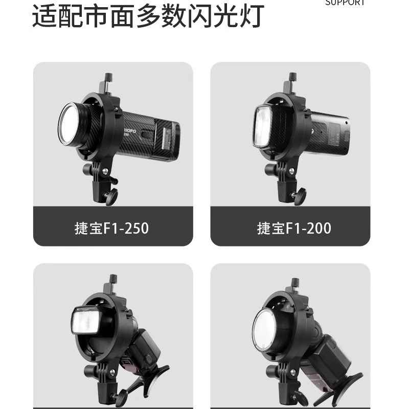 TRIOPO捷宝TR-05B闪光灯转接器机顶V1/V860III/AD200/S卡盘保荣口