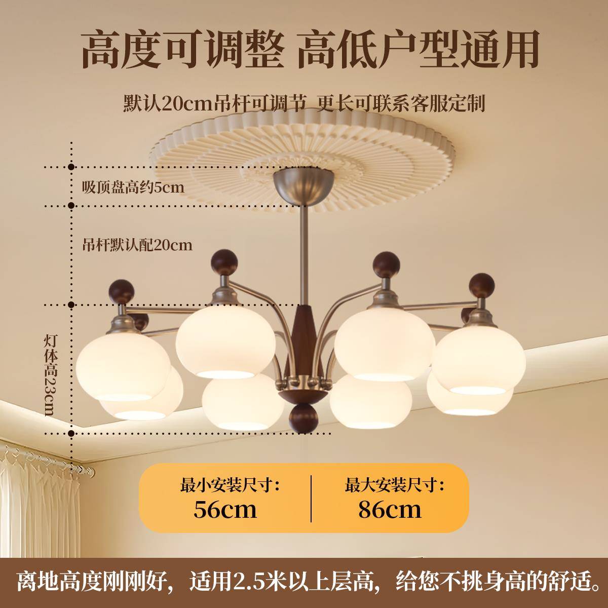 法式吊灯中厅古风客灯侘寂风意覆古柿子大创AS378设计师高端艺术