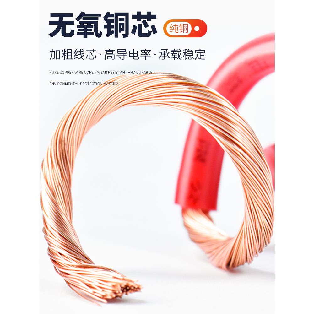 国标R软V电线0. 0.755 1 芯1.5 2.5 KFD4平方线单芯多股铜控制电