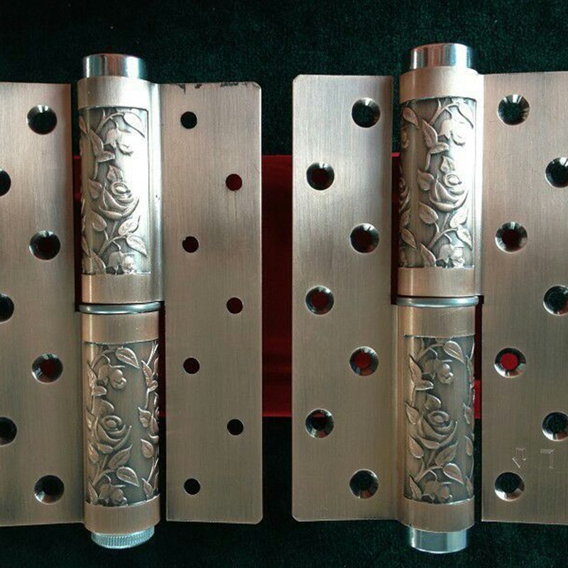 红古铜液压缓冲定位隐形门合页闭门器速度力度可调节依时达