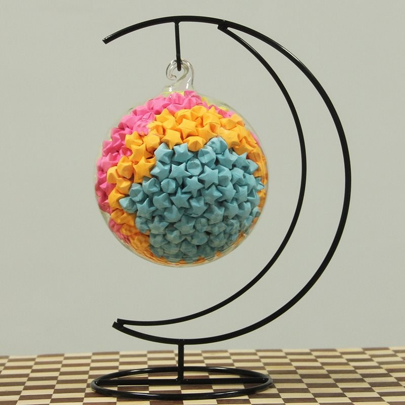 R^创意幸运星玻璃瓶爱心木塞瓶装星星的罐手工折纸妇女节礼